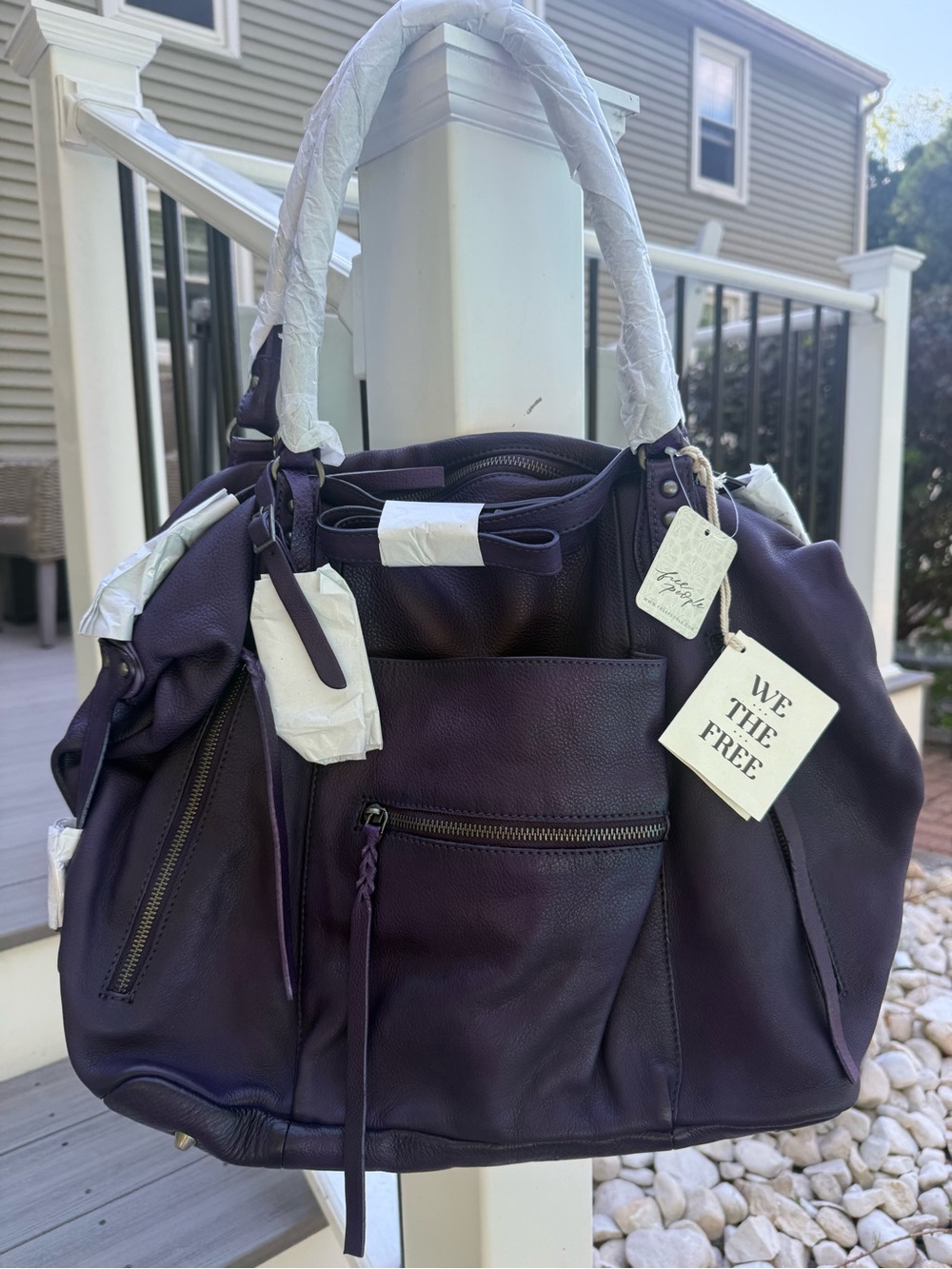 💜Free people large midnight orchard Emerson tote